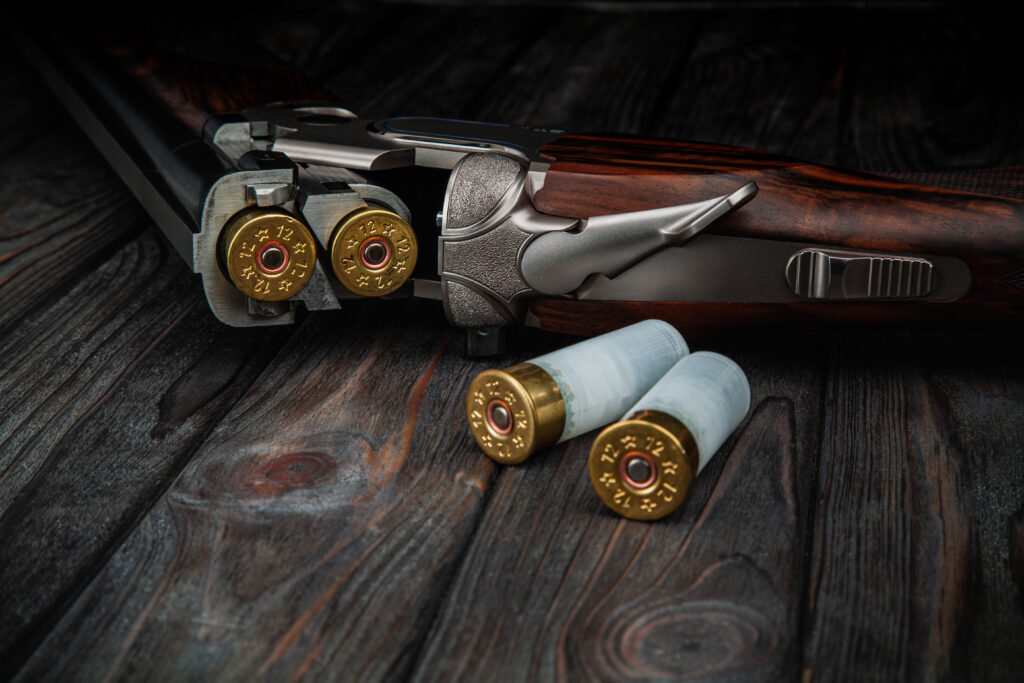 Classic trigger double-barreled hunting rifle